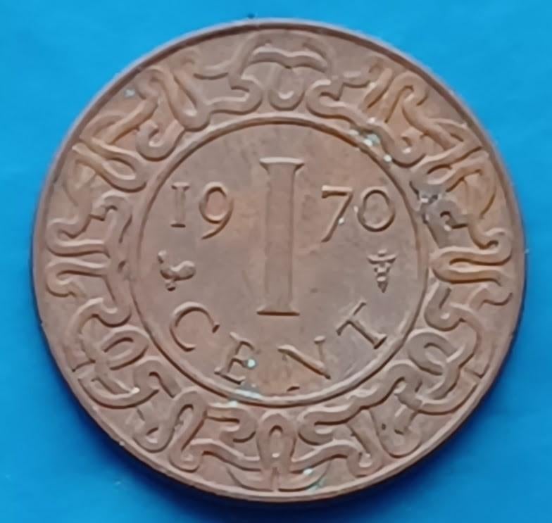 Suriname 1 cent 1970 - Juliana UNC, Postzegels en Munten, Munten | Nederland, Ophalen of Verzenden, Koningin Juliana, 1 cent, Losse munt