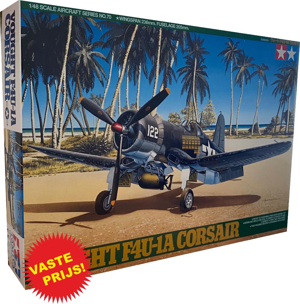 Vought F4U-1A Corsair (Tamiya 61070) 1/48, Hobby en Vrije tijd, Modelbouw | Vliegtuigen en Helikopters, Overige merken, Nieuw