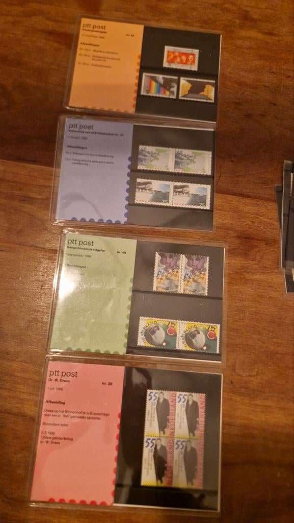 PTT Postzegels mapjes 1986 izgs, Ophalen of Verzenden