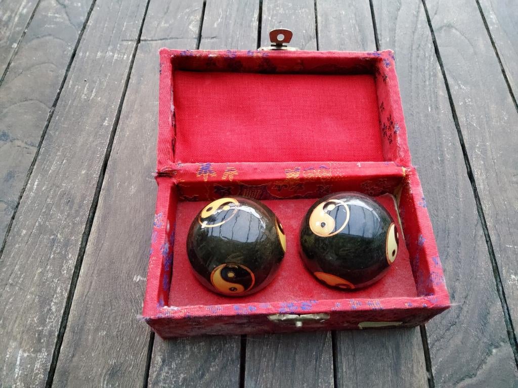 Chinese Baoding Ballen met geluid, in doos, Ophalen of Verzenden