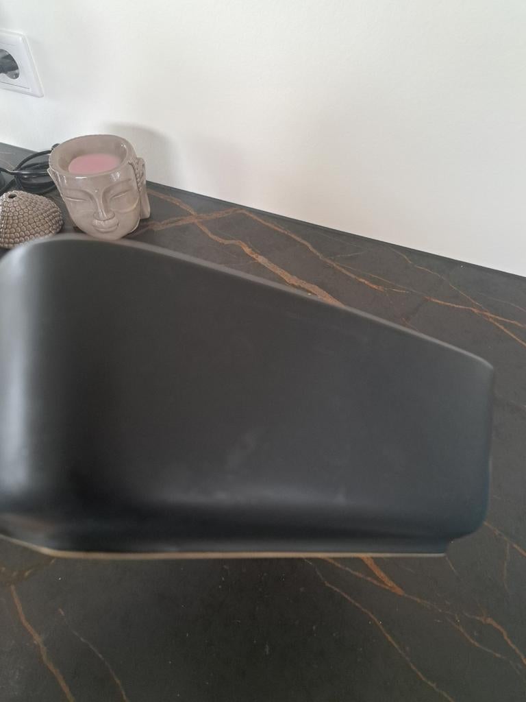 Gusta Oven Schaal Zwart, Gebruikt, Porselein of Keramiek, Schaal, Rond