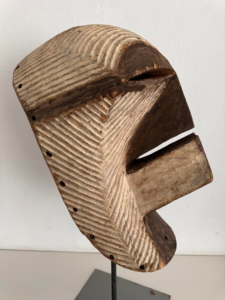 Songye Kifwebe masker Privé collectie Matadi koloniaal Congo, Antiek en Kunst, Ophalen of Verzenden