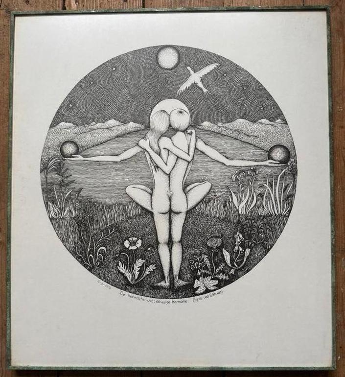 Pentekening Agnes van Enkhuizen, Ophalen of Verzenden
