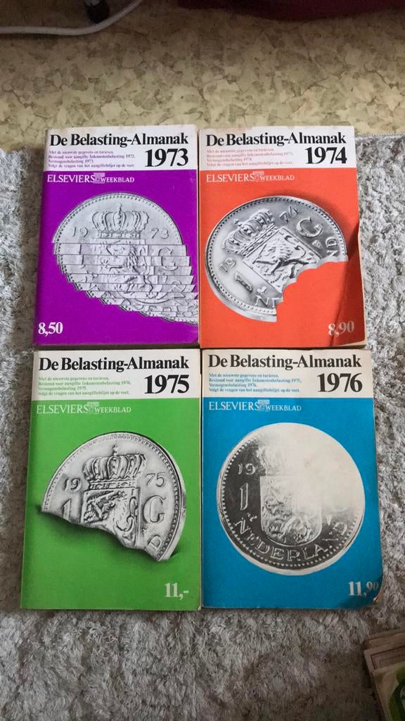 Belasting Almanak 1973-1974-1975-1976, Boeken, Ophalen of Verzenden, Zo goed als nieuw, Overige onderwerpen