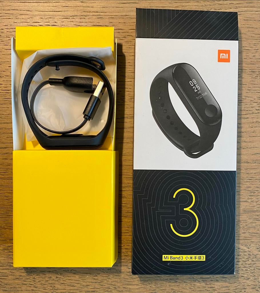 Xiaomi Mi Band 3 - Fitness Tracker, Zwart, Nieuw, Ophalen of Verzenden, Waterdicht