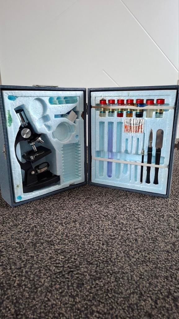 Microscoop set in koffer., Ophalen of Verzenden, Gebruikt
