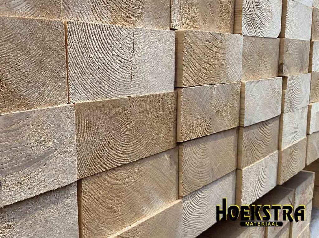 Vuren Balkhout 58x155 | 71x170 en meer vanaf €5,50 per meter, Doe-het-zelf en Verbouw, Hout en Planken, Ophalen, Nieuw, Balk, Vuren