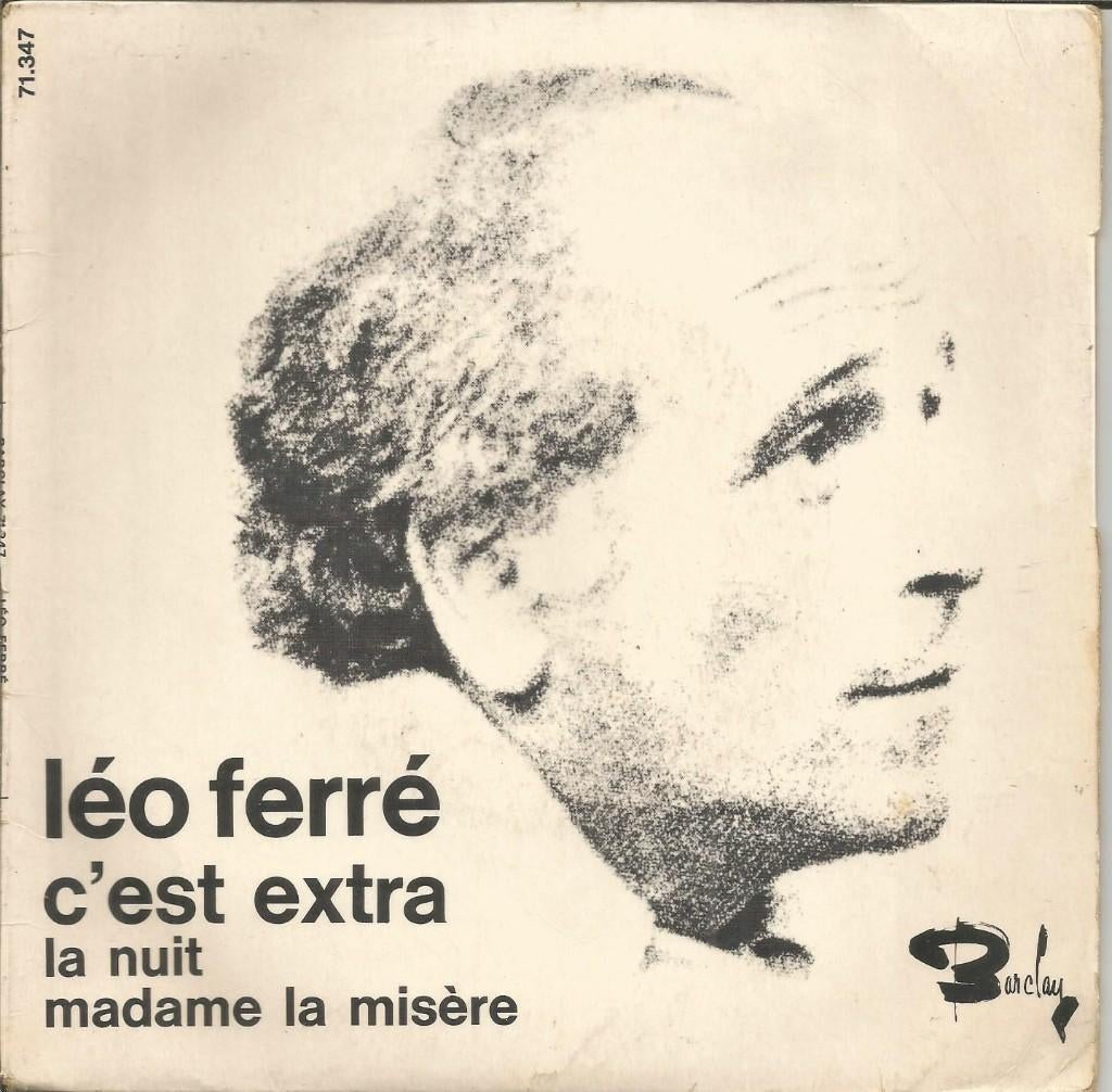 Léo Ferré – C'est Extra (1969), Cd's en Dvd's, Gebruikt, 7 inch, Ophalen of Verzenden, Pop