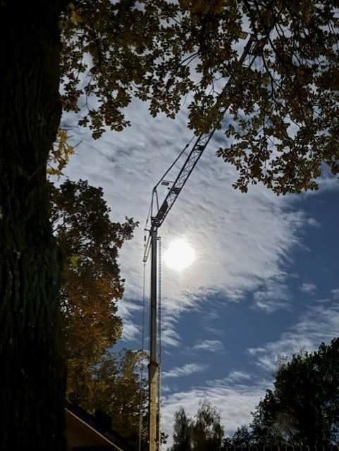 Bouwkraan comedil terex CBR-32    32 Meter Vlucht, Ophalen of Verzenden, Hijswerktuig