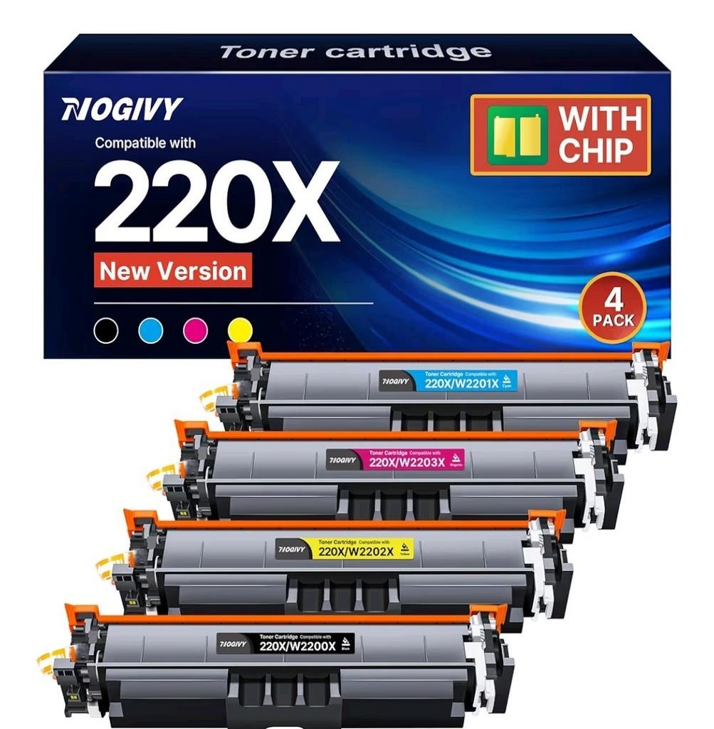 nieuw in doos. pack of 4 220X toner set with Chip, Ophalen of Verzenden, Nieuw, Toner