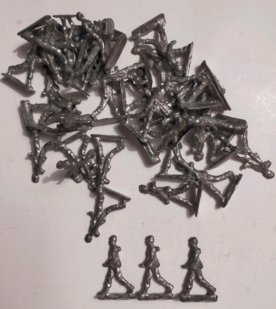 Loodmenie soldaatjes. 42 stuks., Ophalen of Verzenden