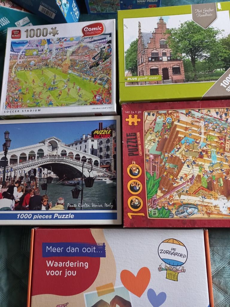 5 puzzels, Ophalen, 500 t/m 1500 stukjes, Gebruikt