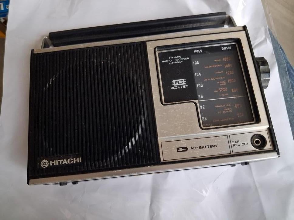 Vintage Hitachi KH-994Y Transistorradio, Ophalen of Verzenden, Gebruikt, Transistorradio
