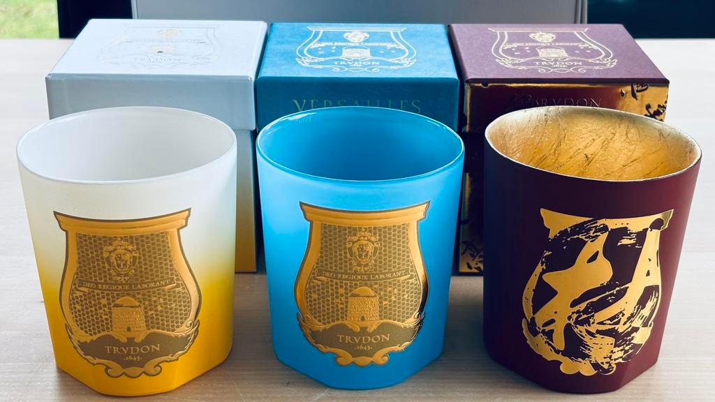 Cire Trudon lege glazen met dozen, Verzenden, Zo goed als nieuw, Overige materialen, Minder dan 25 cm