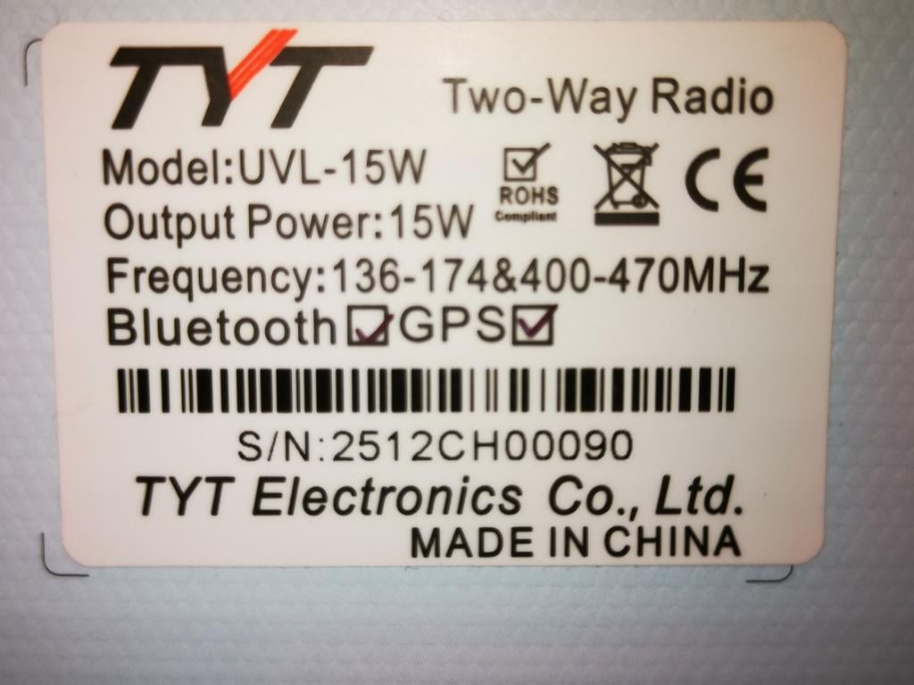 TYT UVL-15W Dual Band Portable + AIR + FM + AI vox / noise, Telecommunicatie, Portofoons en Walkie-talkies, 5 tot 15 km, Ophalen of Verzenden