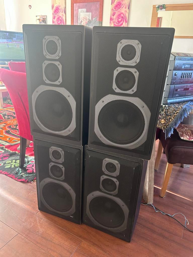Visonik luidsprekers - 4 stuks, Audio, Tv en Foto, Luidsprekers, Gebruikt, 120 watt of meer, Front, Rear of Stereo speakers, Ophalen