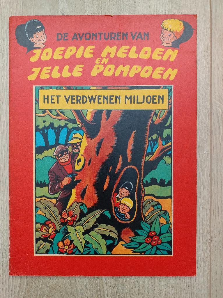 Joepie Meloen en Jelle Pompoen: Het Verdwenen Miljoen, Eén stripboek, Ophalen of Verzenden, Gelezen
