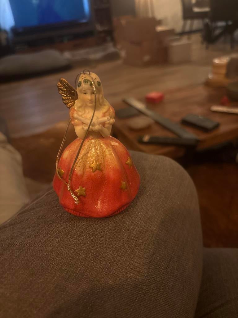 Kerst hanger engel, Ophalen of Verzenden, Zo goed als nieuw, Overige vormen, Overige materialen