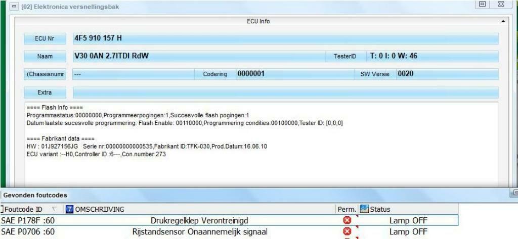 Audi automatisch transmissie TCM Reparatie fout code P178F, Auto-onderdelen, Ophalen of Verzenden, Gereviseerd, Audi