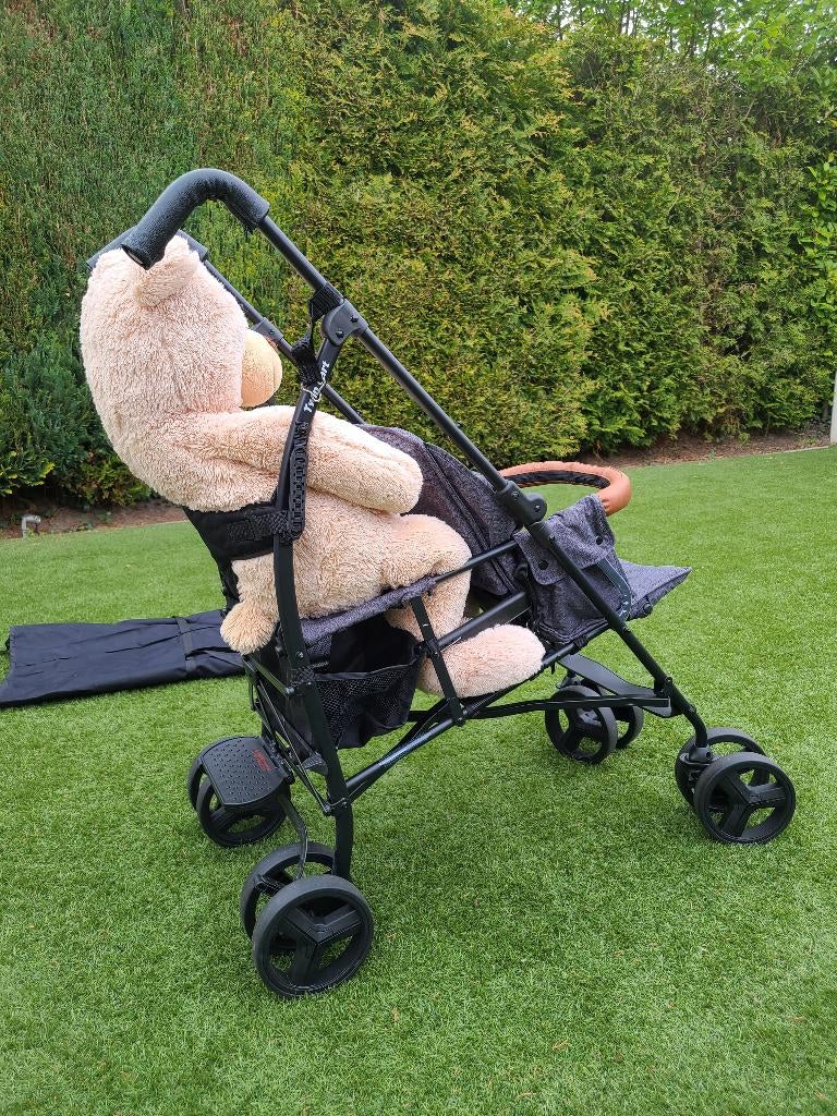 Duo Buggy (Tandem) – Compact & Compleet, Kinderen en Baby's, Buggy's, Zo goed als nieuw, Regenhoes, Ophalen of Verzenden