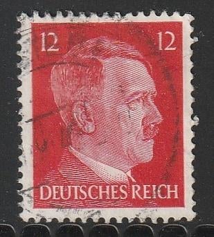 Rijk 1942 827 Hitler 12p, Postfris, Ophalen of Verzenden, Overige periodes, Gestempeld