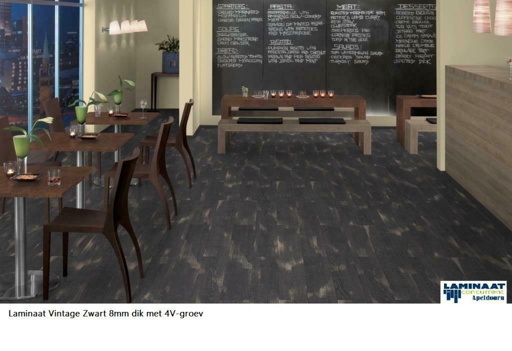 SLOOPHOUT VINTAGE LAMINAAT VLOEREN 4 X DECOR VANAF 6,95m2, 75 m² of meer, Nieuw, Ophalen of Verzenden, Crème