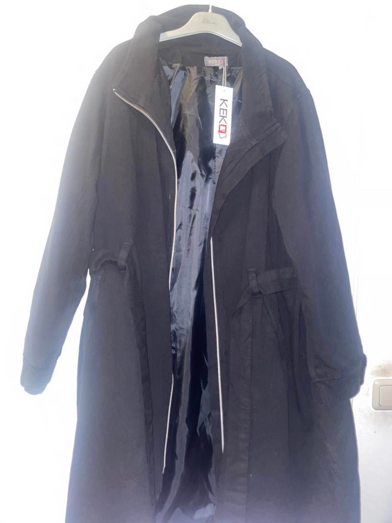 Zwarte KEKo jas - Maat 44/48 nieuw, Ophalen of Verzenden, Zo goed als nieuw, Maat 46/48 (XL) of groter, Zwart