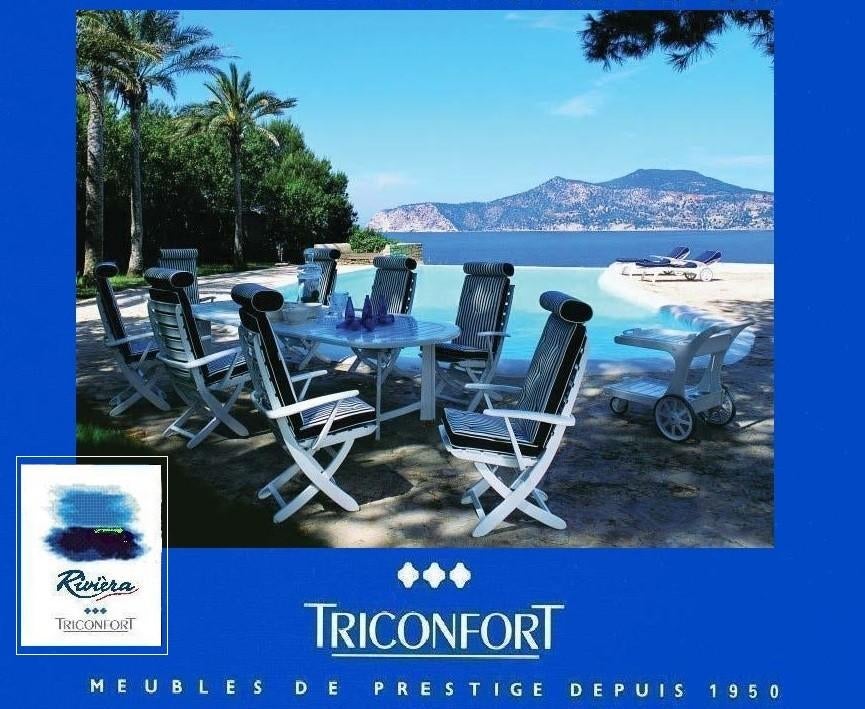 TRICONFORT tuinset stoelen vgl Rovergarden Kettler Tiffany, Ophalen of Verzenden, Zo goed als nieuw, Kunststof, Bijzettafel