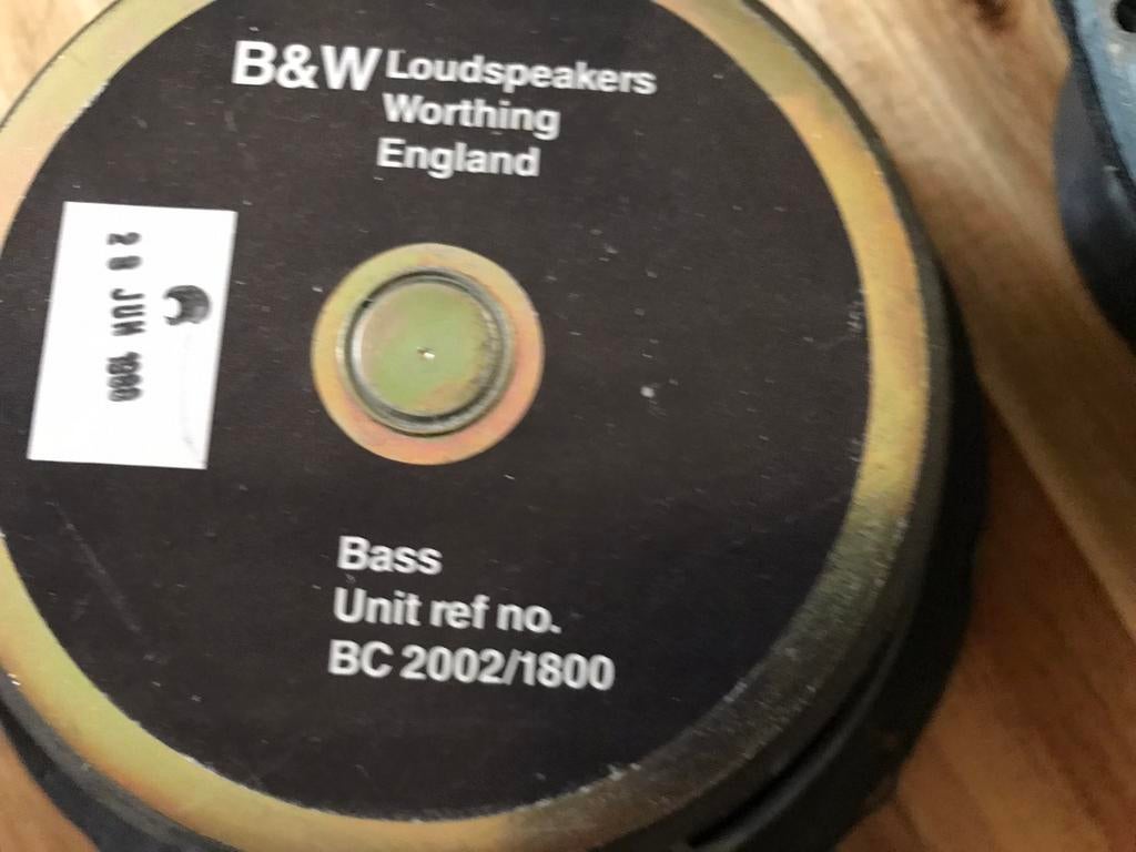 B&W woofer. BC 2002. Nog 1 exemplaar, Overige merken, Overige typen, Ophalen of Verzenden, Zo goed als nieuw