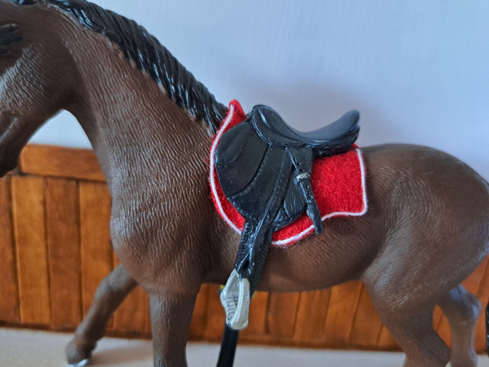 schleich zadel dekje rood, Ophalen of Verzenden
