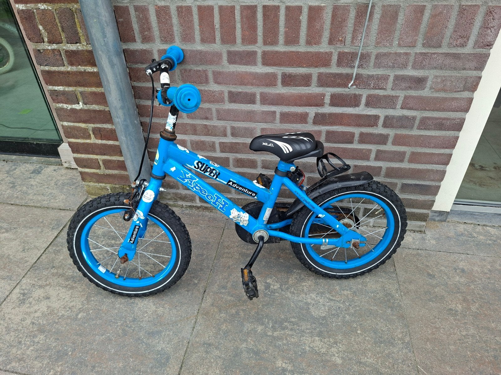 Fiets yiheep 14 inch jongen blauw, Ophalen, Gebruikt, 14 inch of minder