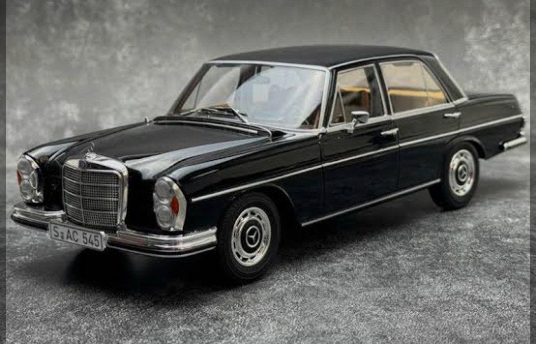 1:18 Mercedes Benz 280 SE uit 1968 Zwart metallic Norev, Hobby en Vrije tijd, Ophalen of Verzenden, Nieuw, Auto, Norev