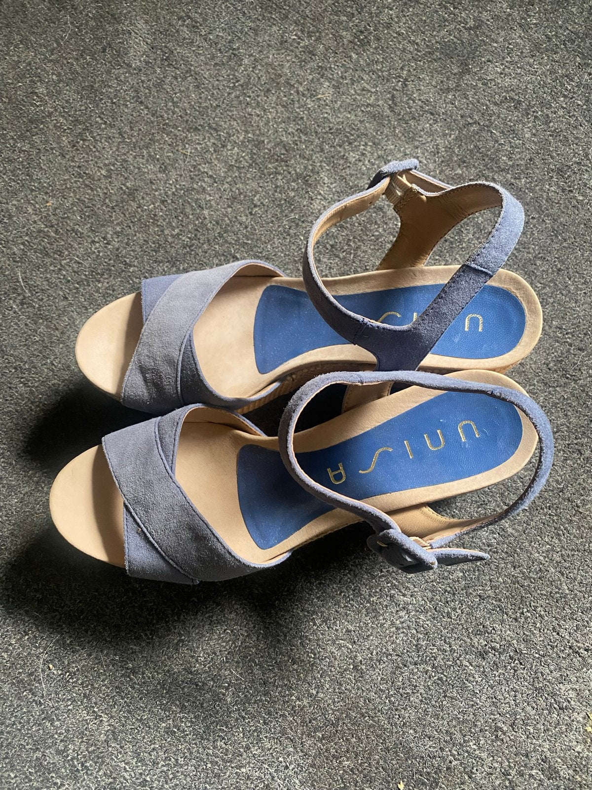 Nieuw Unisa Sandalen met sleehak - Maat 38, Ophalen of Verzenden, Nieuw, Blauw, Sandalen of Muiltjes