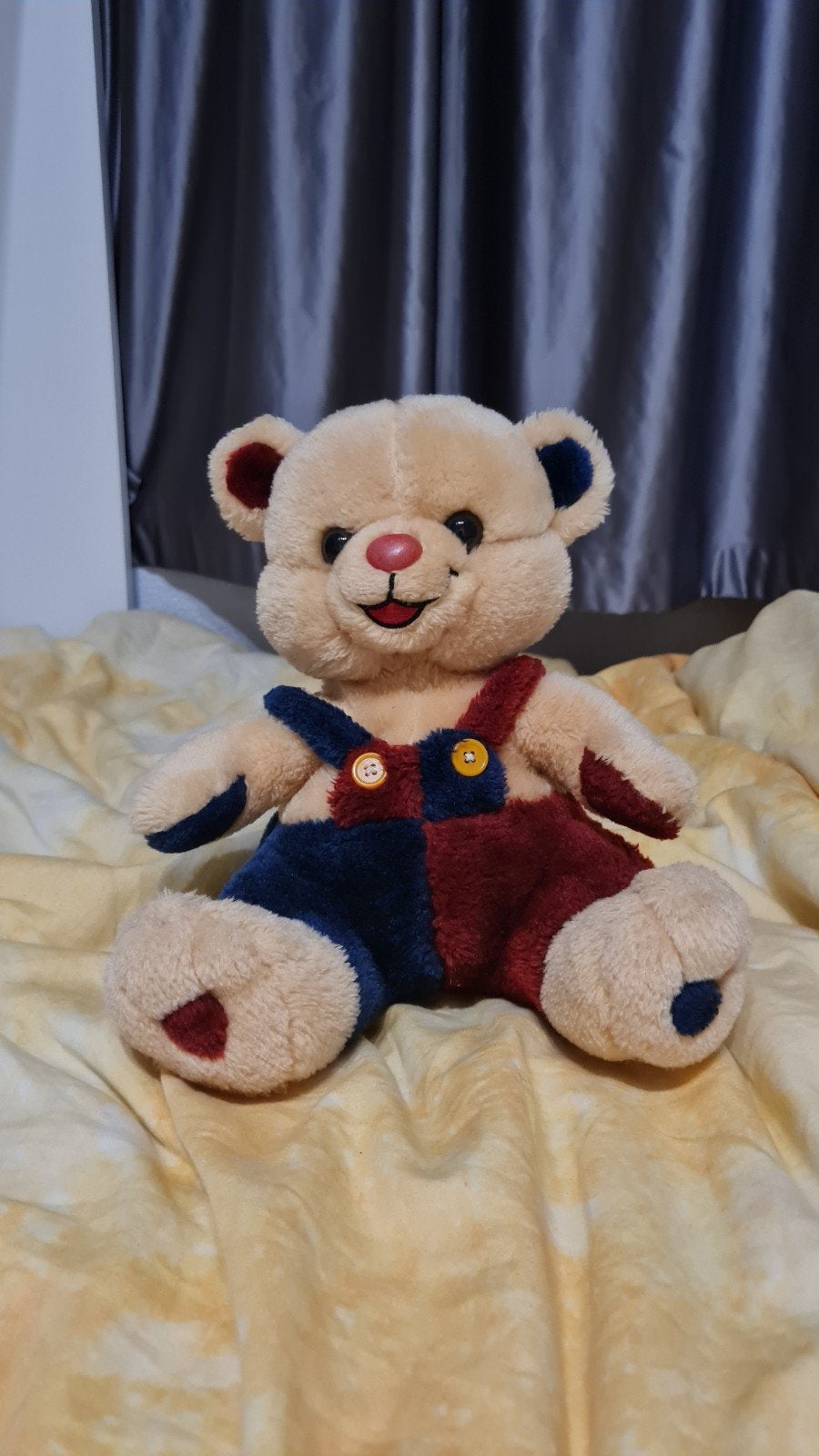 Leuke teddybeer met tuinbroek, Kinderen en Baby's, Ophalen, Overige merken, Overige karakters, Beer
