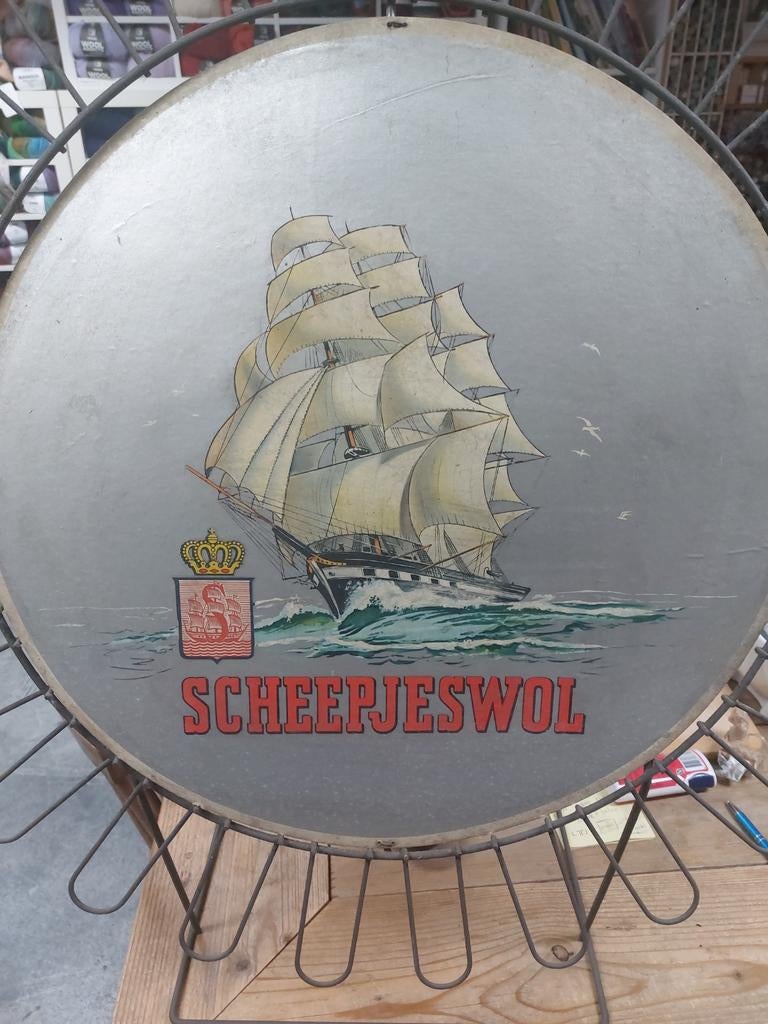Display Scheepjeswol, Ophalen, Gebruikt, Reclamebord