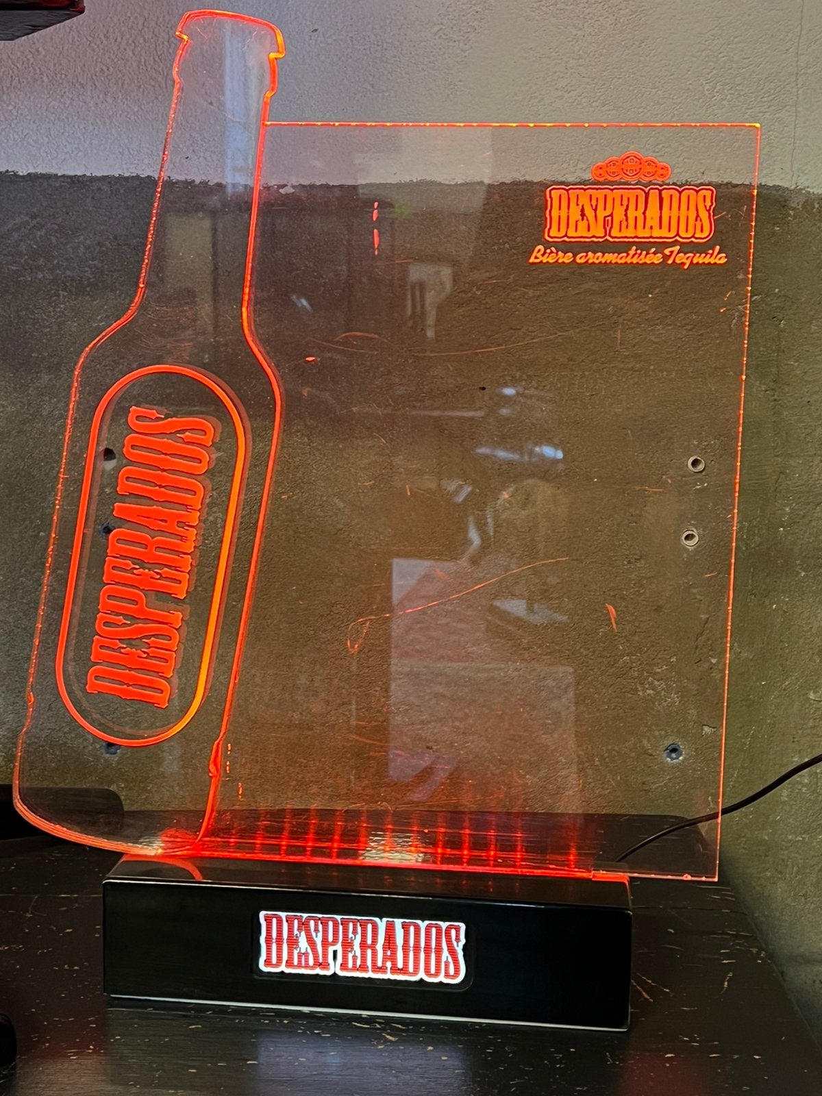 Zeldzame Desperados lichtreclame, Lichtbak of (neon) lamp, Ophalen of Verzenden, Zo goed als nieuw, Nvt