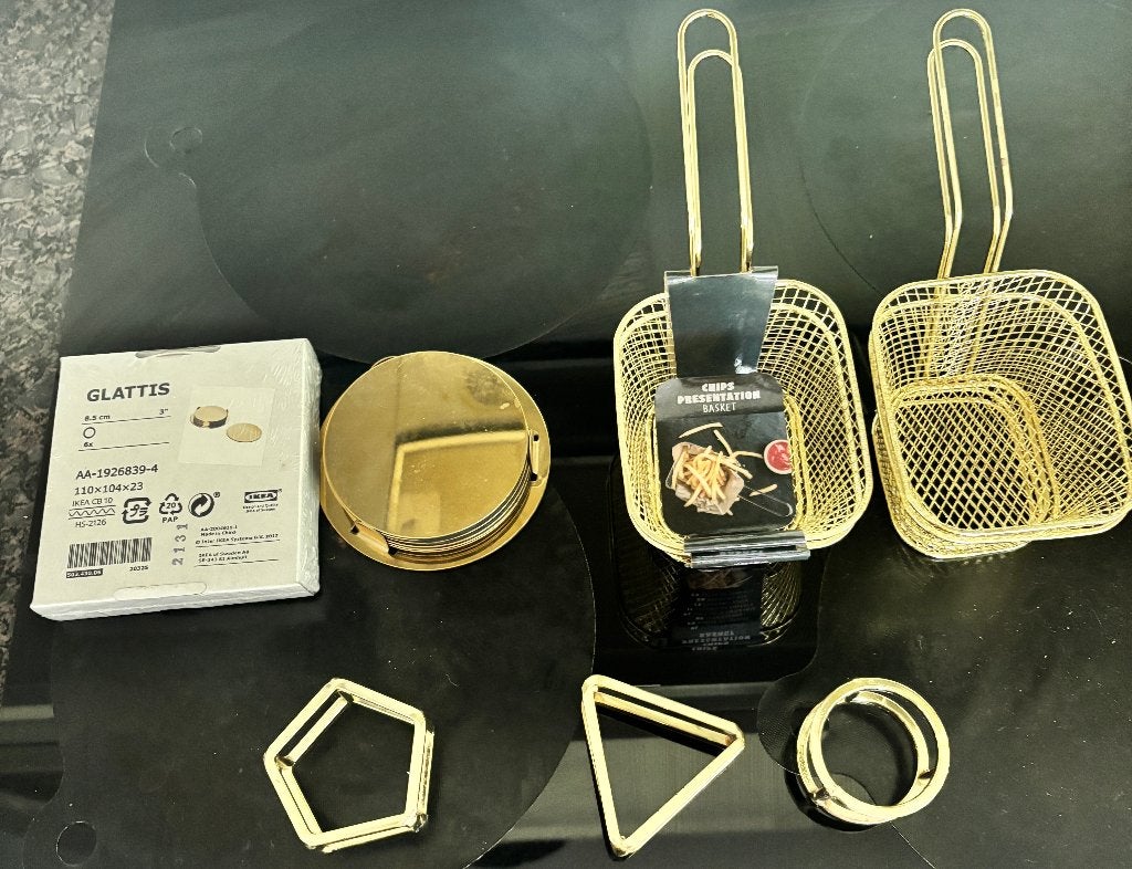 Coasters, Serving Baskets & Napkin Rings, Verzenden, Glas, Overige stijlen