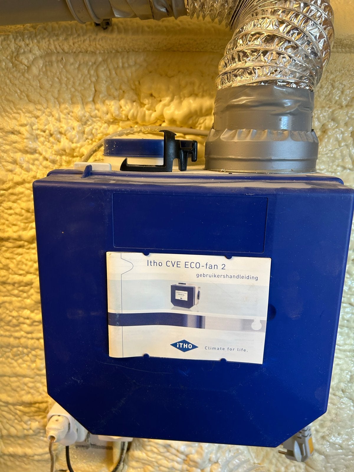 Itho CVE ECO-fan 2 Ventilator/Afzuiger, Ophalen of Verzenden, Gebruikt, Ventilator en Afzuiger