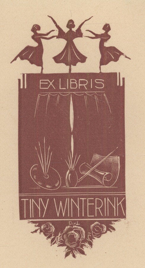 1345 Ex Libris Nederland : Dirk van Luijn, 1944, Verzenden, Ex libris