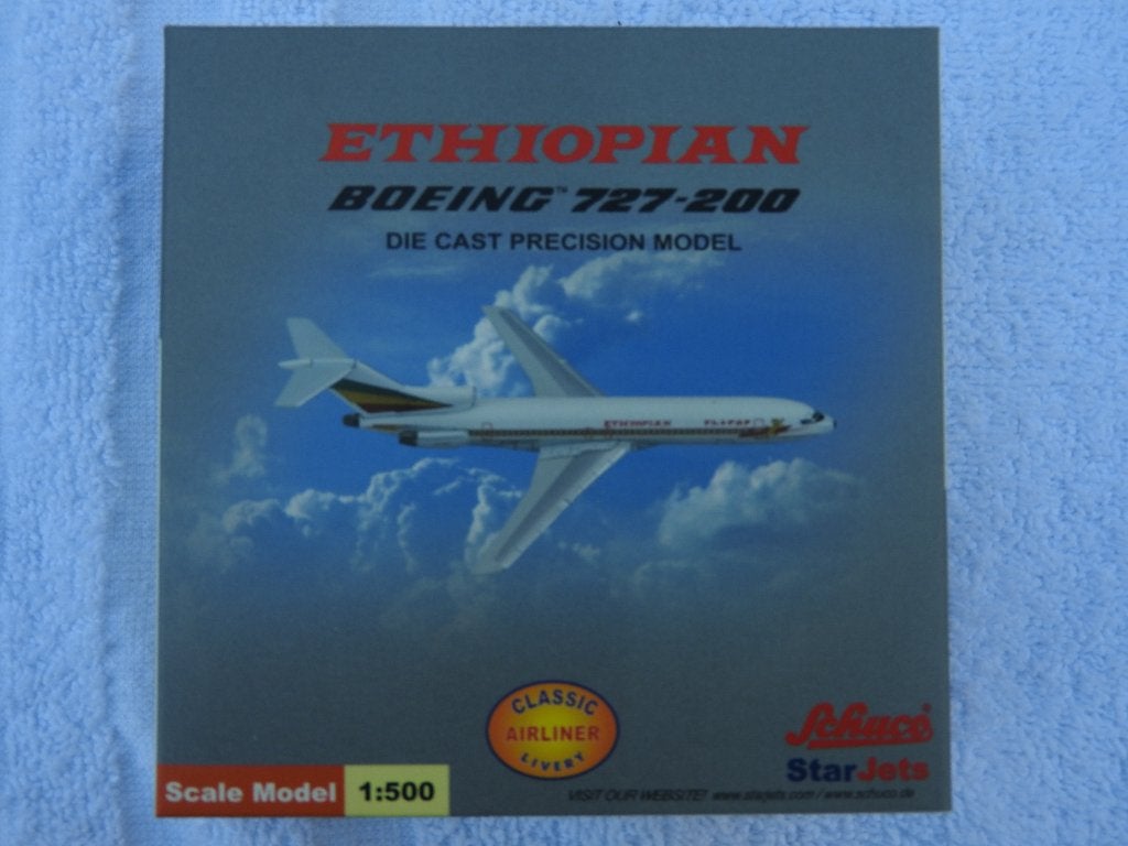 Ethiopian B727-200 1:500, Ophalen of Verzenden, Nieuw, Schaalmodel