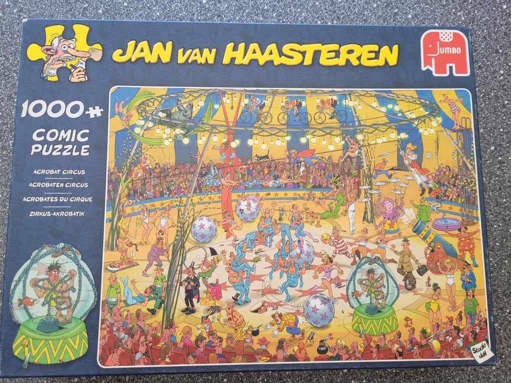 Jan van Haasteren Acrobatencircus, Ophalen of Verzenden, 500 t/m 1500 stukjes, Zo goed als nieuw, Legpuzzel