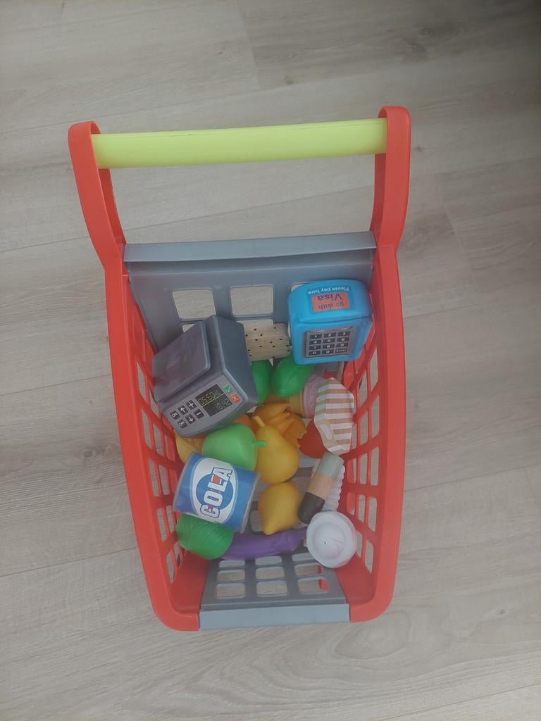 Boodschappenset met winkelwagen en mand, Ophalen of Verzenden