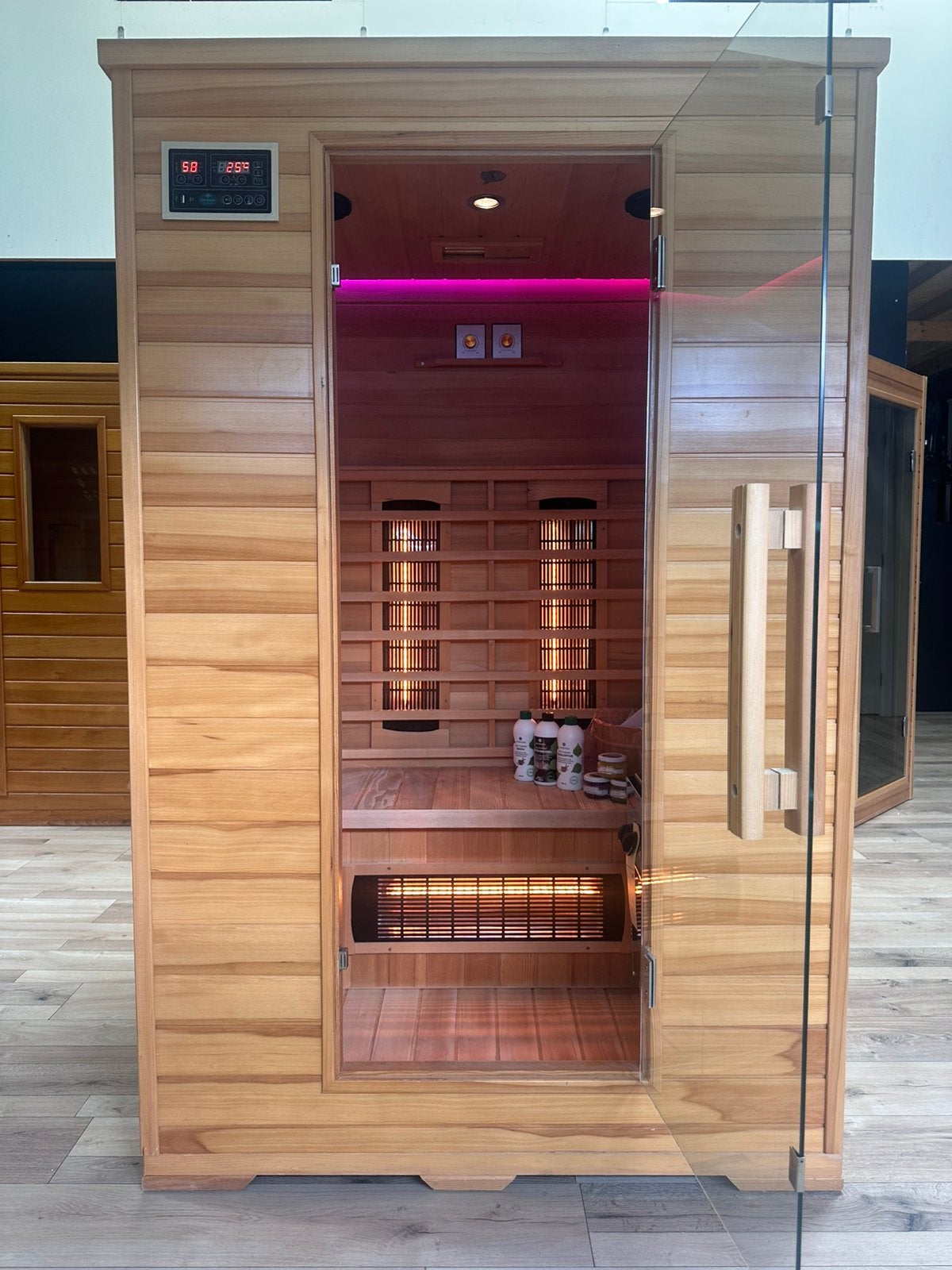 Combi Sauna | Infrarood + Finse Kachel | Showmodel OP = OP, Info@inner-stillness.nl, Fins of Traditioneel, 7665VB, Complete sauna
