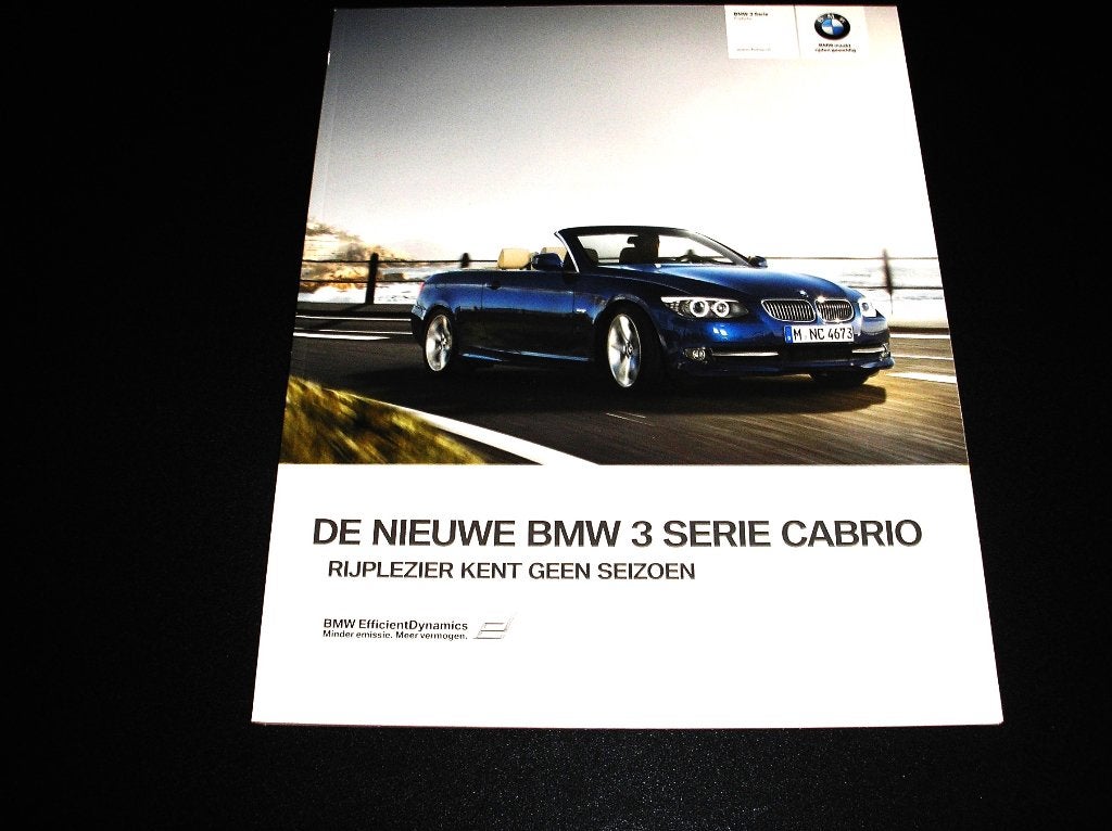 De nieuwe BMW 3 serie cabrio, 2010, Ophalen of Verzenden, Zo goed als nieuw, BMW
