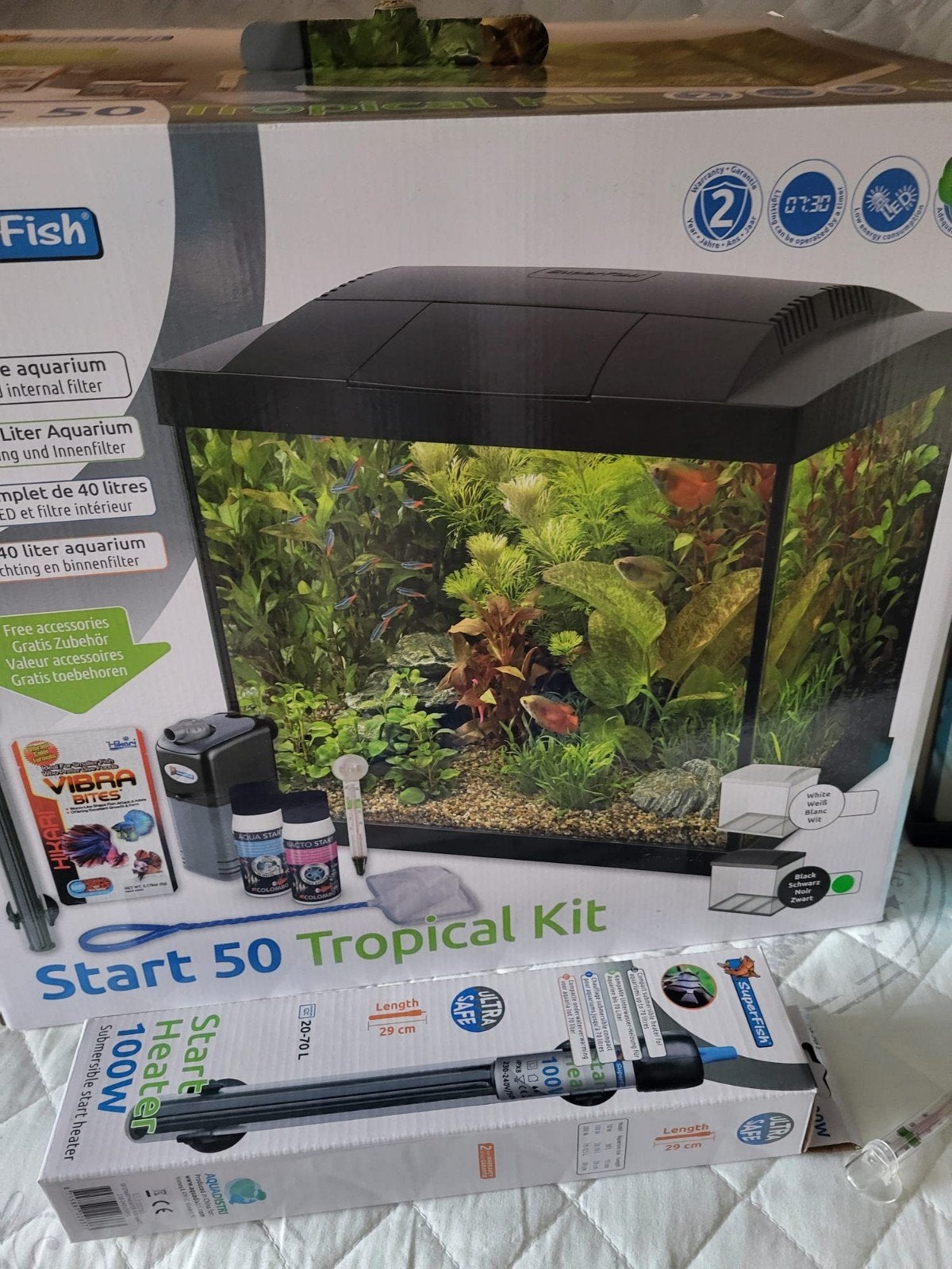 Te Koop Nieuw Aquarium + Stofzuiger, Dieren en Toebehoren, Nieuw, Ophalen of Verzenden, Leeg aquarium, Superfish