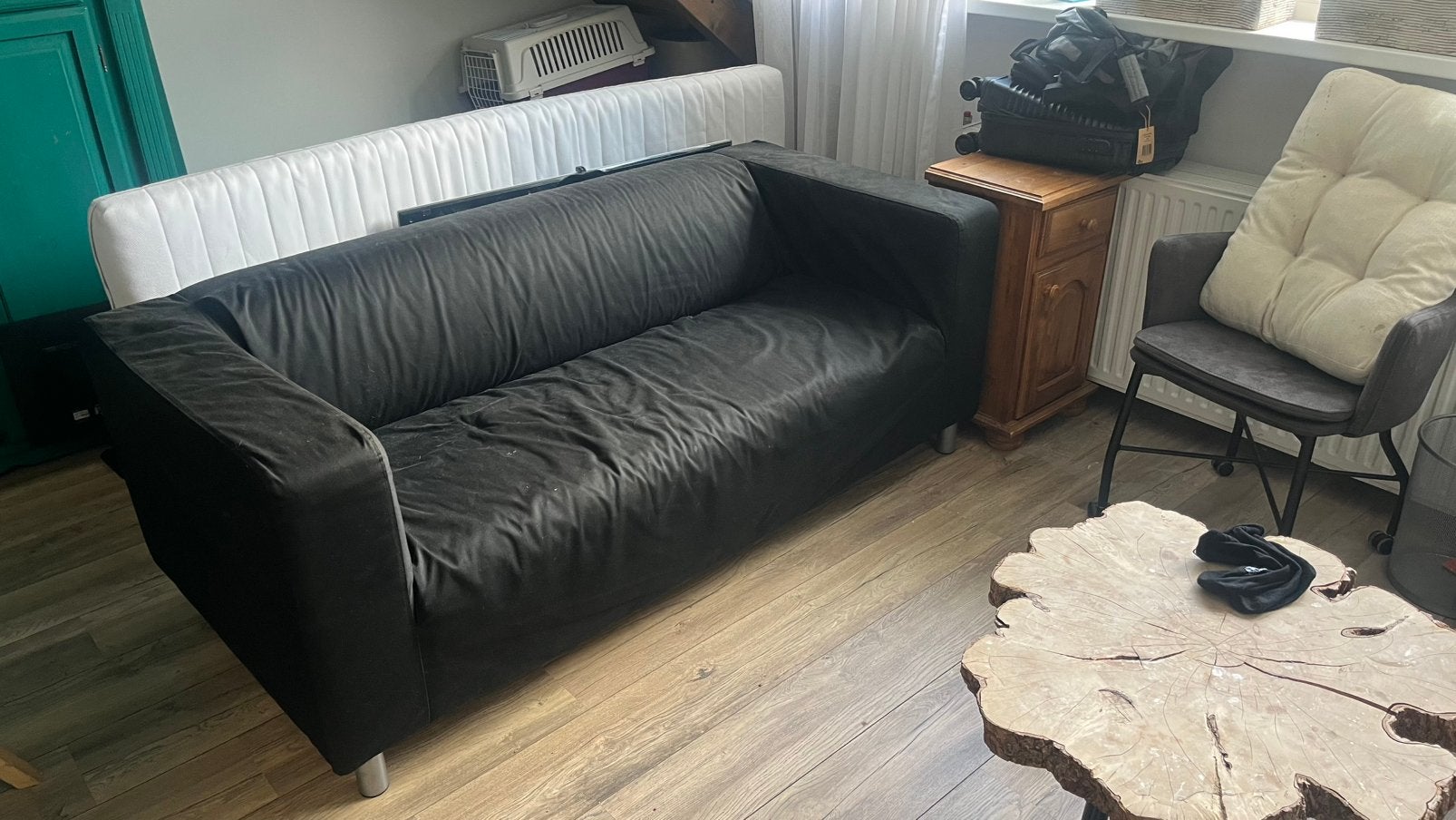 Ikea klippan bankje, Ophalen, 150 tot 200 cm, Tweepersoons, 75 tot 100 cm