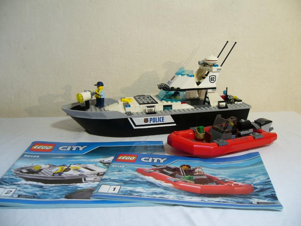 Lego City 60129 Police Patrol Boat, Ophalen of Verzenden, Complete set, City, Gebruikt