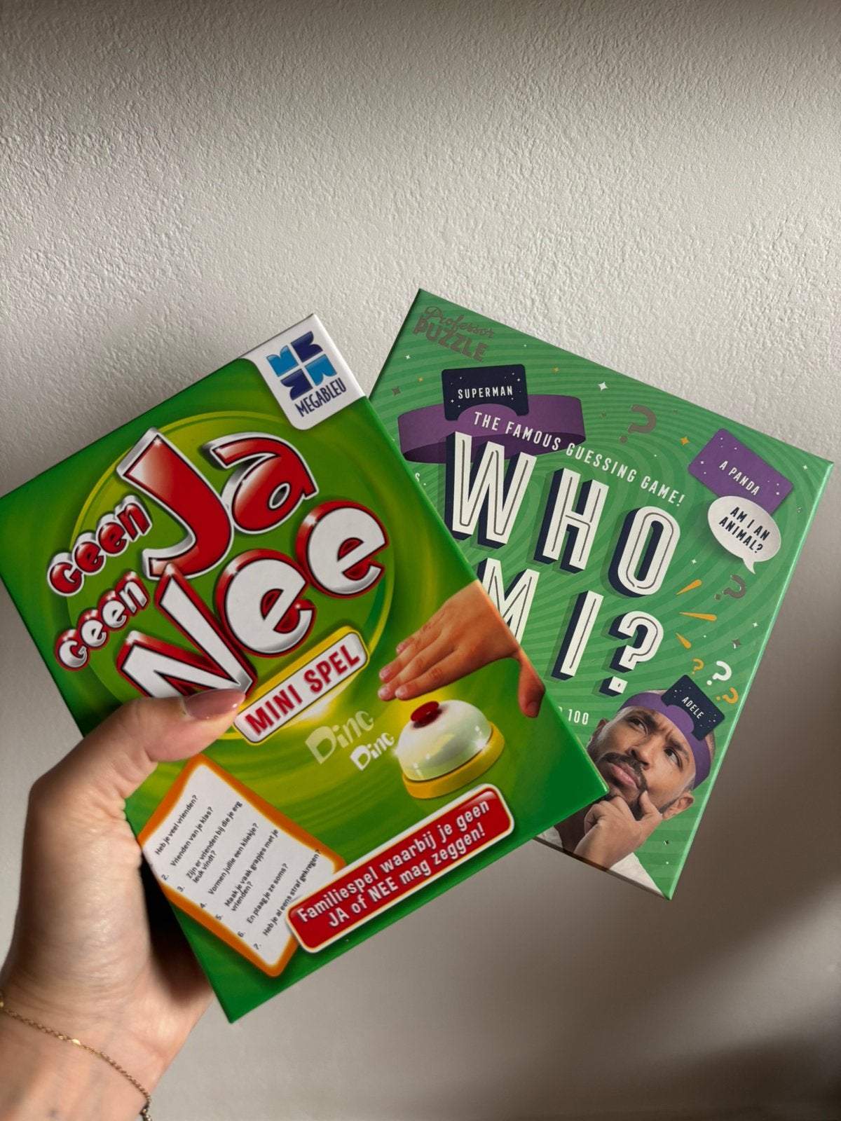 Spelletjes geen ja geen nee, wie ben ik, Ophalen of Verzenden, Zo goed als nieuw