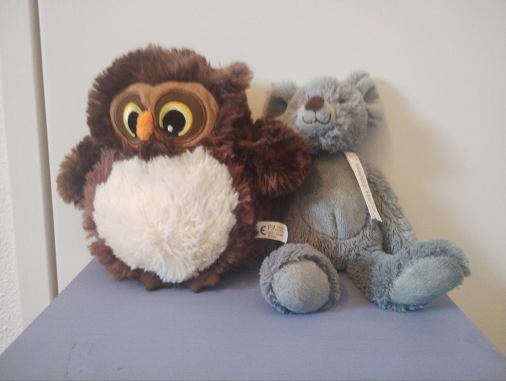 Er leuke knuffel uil en muis, Ophalen of Verzenden, Overige typen