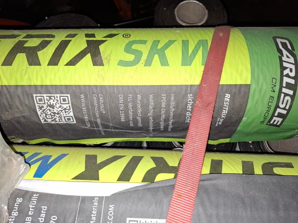 Resitrix MB EPDM Dakbedekking Rollen +/- 180m2, Ophalen, Overige materialen, Zwart, Nieuw